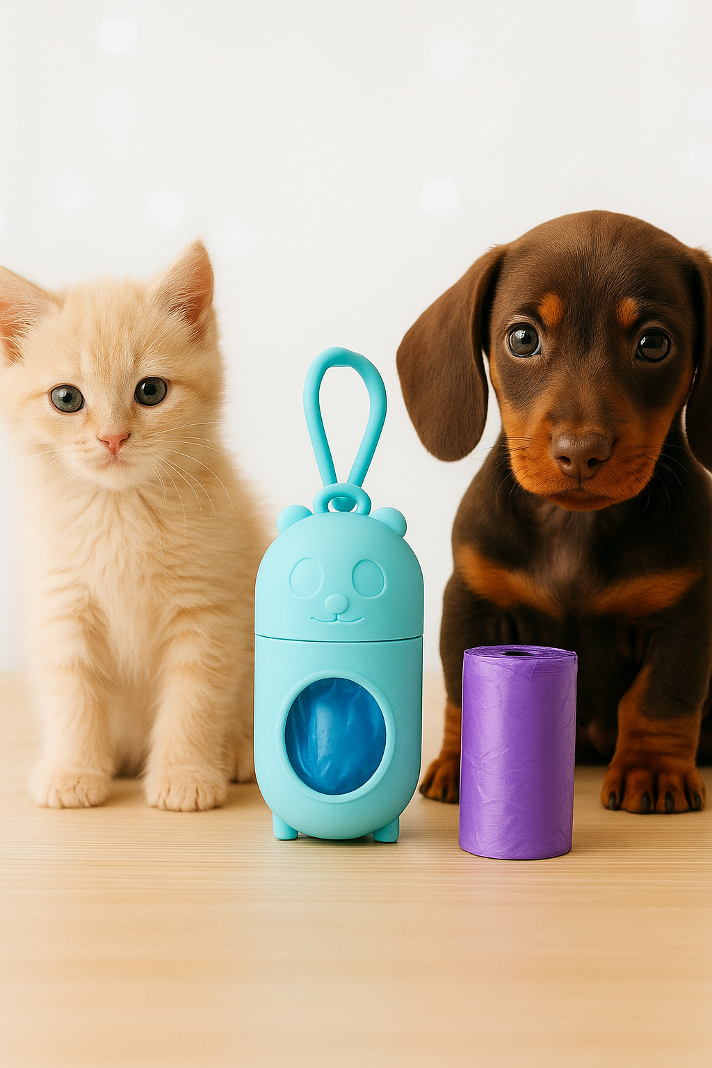 Dog Poop Bag and Holder, 2 in 1